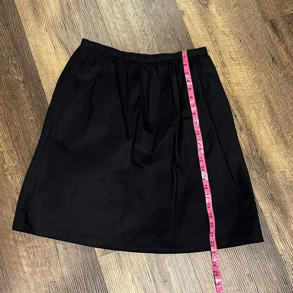 Ralph Lauren Collection silk skirt womens size 6 Purple Label‎ 100% silk black - Picture 3 of 10